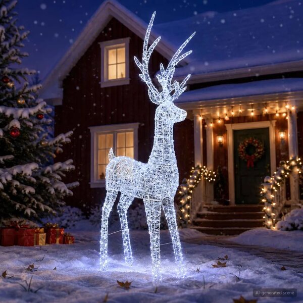 Božićna LED figura soba 1000 LED lampica Hladno bijela - Hladna bijela