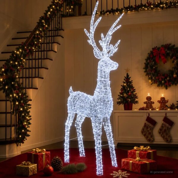 Božićna LED figura soba 1000 LED lampica Hladno bijela - Hladna bijela
