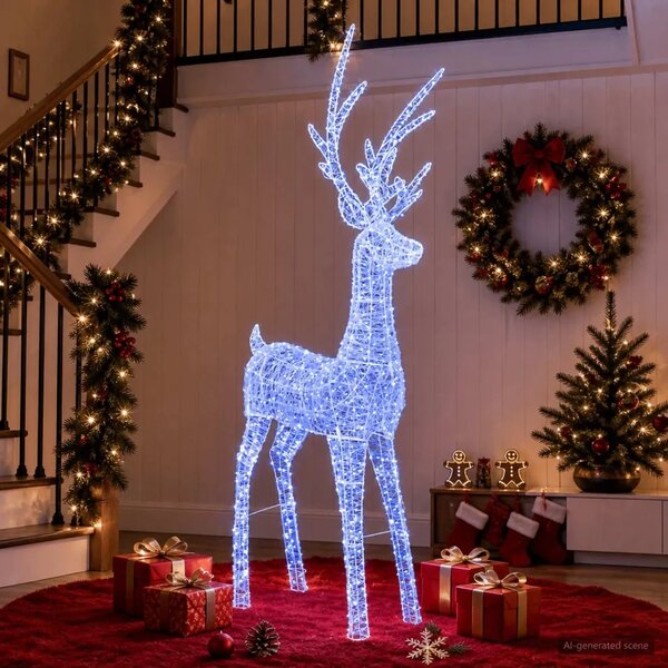 Božićna LED figura soba 1000 LED lampica Plava - Plava