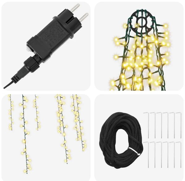 Svjetla za božićno drvce s 12 LED žarulja 2004 LED lampica - 500 cm