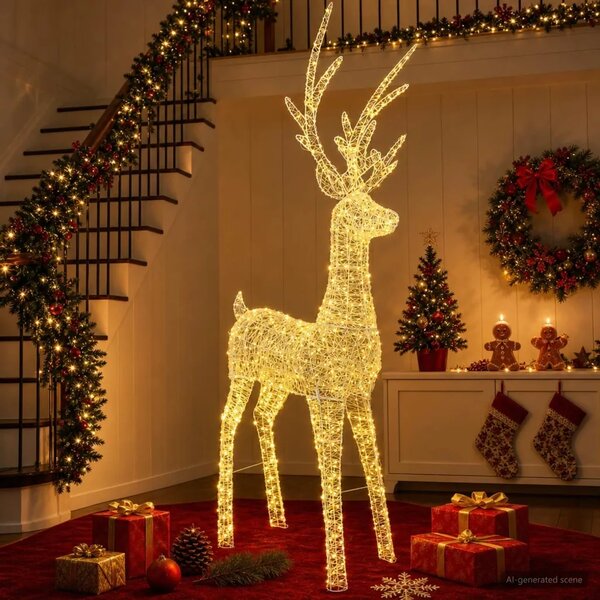 Božićna LED figura soba 1000 LED lampica Topla bijela - Topla bijela