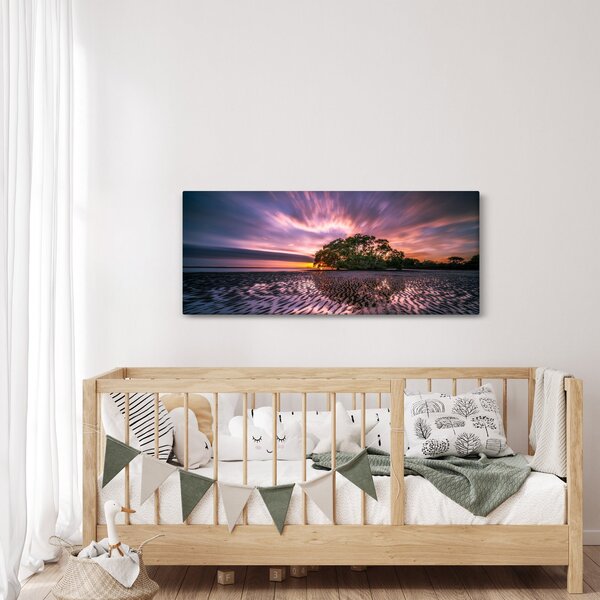Slika stabla na plaži (120x50 cm)