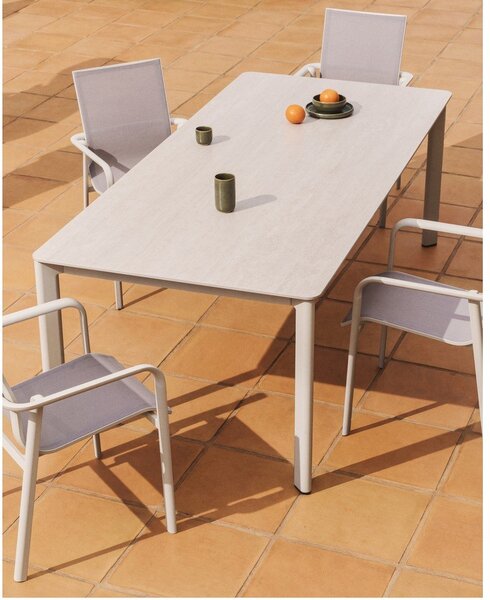 Vrtni stol s kamenom pločom stola 100x220 cm Anafi – Kave Home
