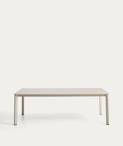 Vrtni stol s kamenom pločom stola 100x220 cm Anafi – Kave Home