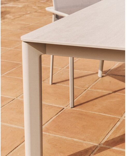 Vrtni stol s kamenom pločom stola 100x220 cm Anafi – Kave Home