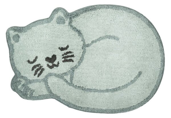 Svijetlo plavi pamučan dječji tepih 43x60 cm Sleeping Cat – Sass & Belle