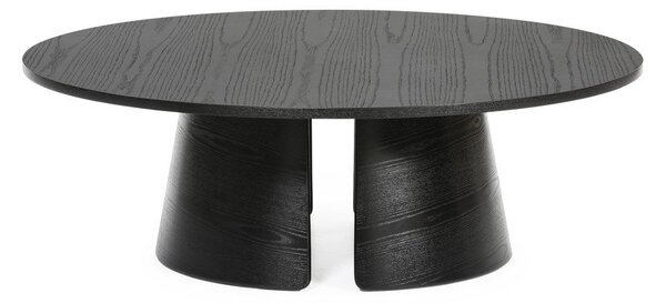 Crni stolić Teulat Cep, ø 110 cm
