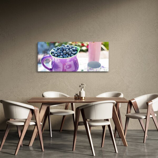 Slika - borovnice u šalici (120x50 cm)