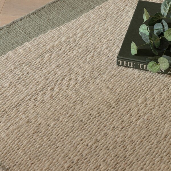 Krem/kadulja zeleni ručno rađen vunen tepih 160x230 cm Lima Sage – Asiatic Carpets