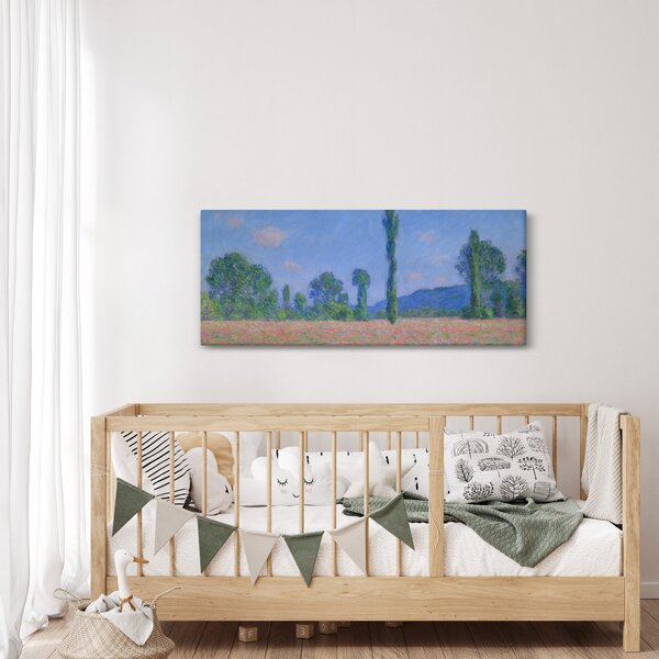 Slika - Claude Monet, Poppy Field (Giverny), reprodukcije (120x50 cm)