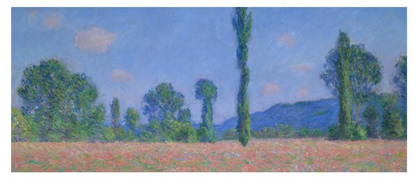 Slika - Claude Monet, Poppy Field (Giverny), reprodukcije (120x50 cm)