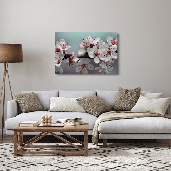 Slika cvijeta - crveni (90x60 cm)
