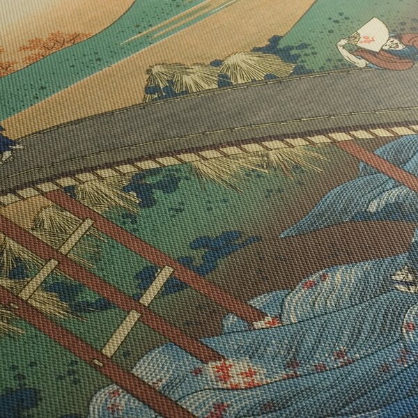 Slika - Katsushika Hokusai, Ariwara no Narihirafrom the series One Hundred, Poems Explained by the Nurse (Hyakunin isshu uba ga etoki), reprodukcije (120x50 cm)