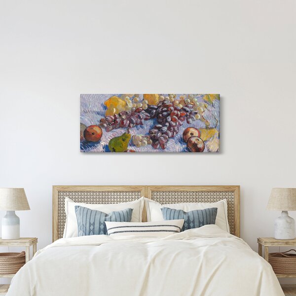 Slika - Vincent van Gogh, Grapes, Lemons, Pears, and Apples, reprodukcije (120x50 cm)