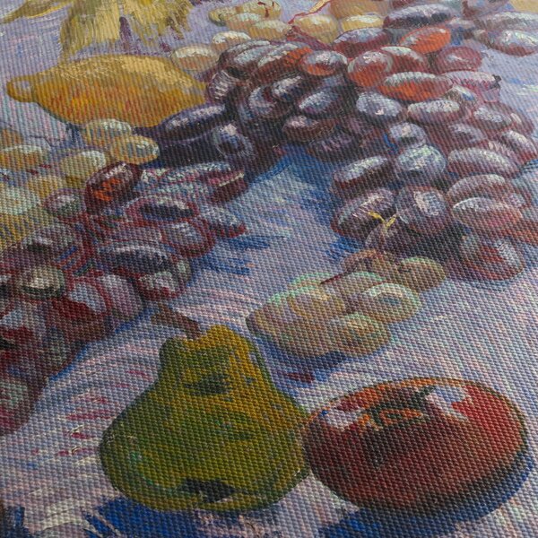 Slika - Vincent van Gogh, Grapes, Lemons, Pears, and Apples, reprodukcije (120x50 cm)