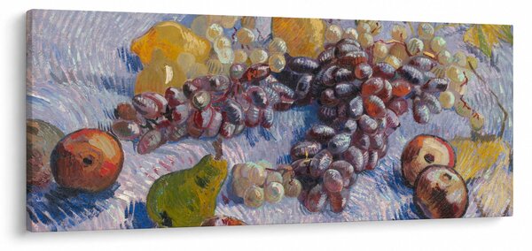 Slika - Vincent van Gogh, Grapes, Lemons, Pears, and Apples, reprodukcije (120x50 cm)