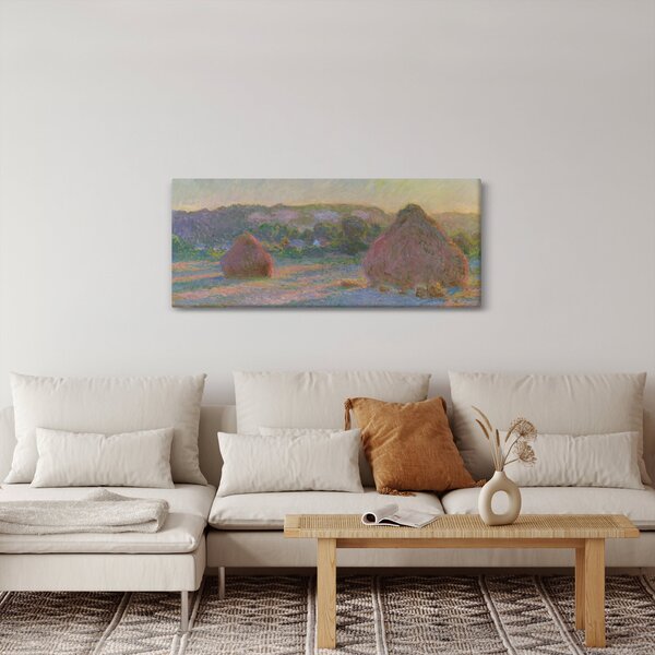 Slika - Claude Monet, Stacks of Wheat (End of Summer) , reprodukcije (120x50 cm)