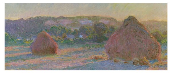 Slika - Claude Monet, Stacks of Wheat (End of Summer) , reprodukcije (120x50 cm)
