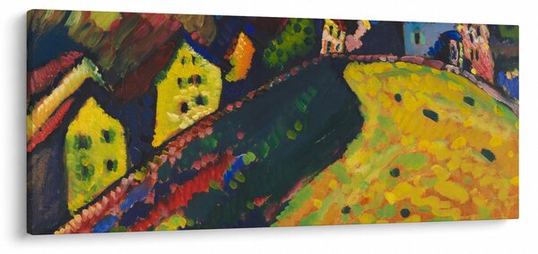 Slika - Vasily Kandinsky, Houses at Murnau, reprodukcije (120x50 cm)