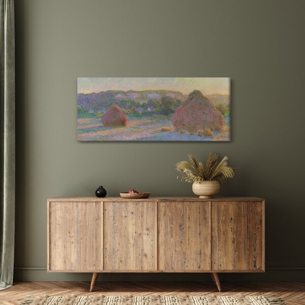Slika - Claude Monet, Stacks of Wheat (End of Summer) , reprodukcije (120x50 cm)