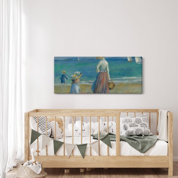Slika - Auguste Renoir, Figures on the Beach, reprodukcije (120x50 cm)