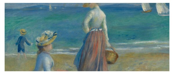 Slika - Auguste Renoir, Figures on the Beach, reprodukcije (120x50 cm)