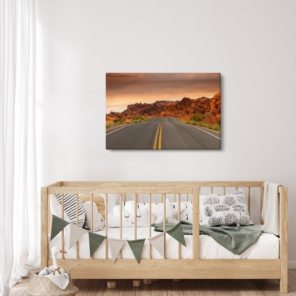 Slika ceste i stijena (90x60 cm)