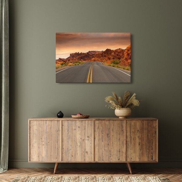 Slika ceste u planinama (90x60 cm)