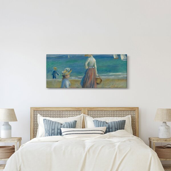 Slika - Auguste Renoir, Figures on the Beach, reprodukcije (120x50 cm)