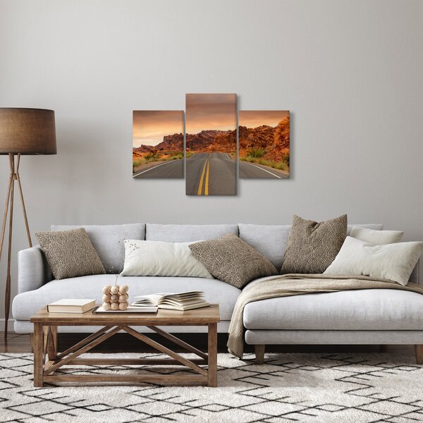 Slika ceste i stijena (90x60 cm)