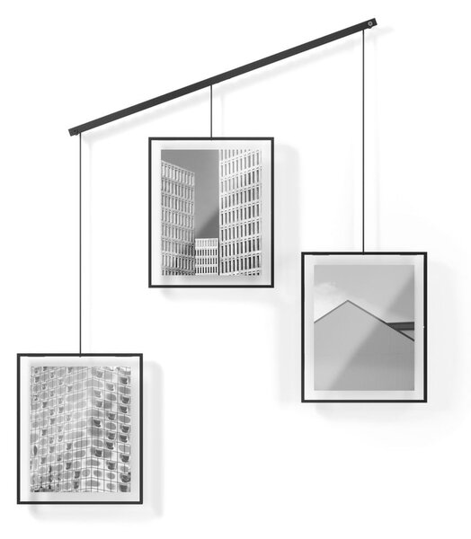 Crni metalni viseći okviri u setu 3 kom 73x82 cm Exhibit – Umbra