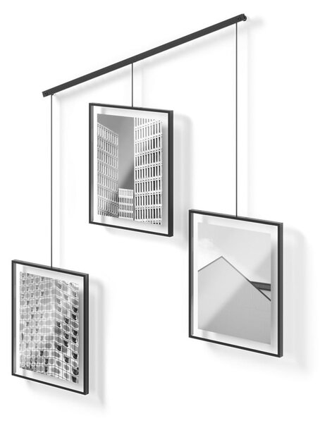 Crni metalni viseći okviri u setu 3 kom 73x82 cm Exhibit – Umbra