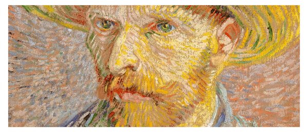 Slika - Vincent van Gogh, Self-Portrait with a Straw Hat (The Potato Peeler), reprodukcije (120x50 cm)