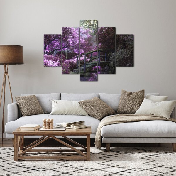 Slika - ljubičasto drveće (150x105 cm)
