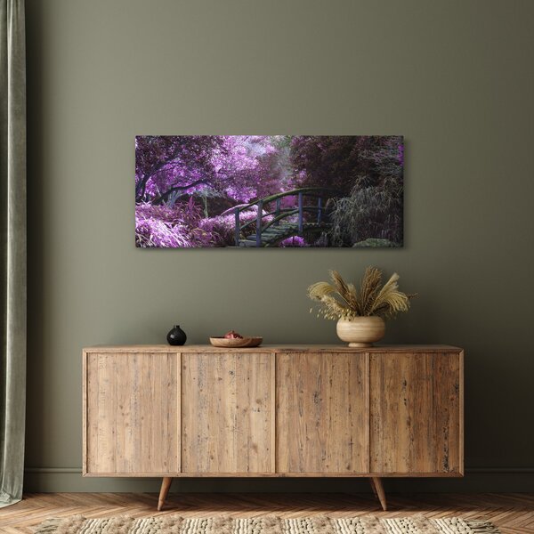 Slika - ljubičasto drveće (120x50 cm)