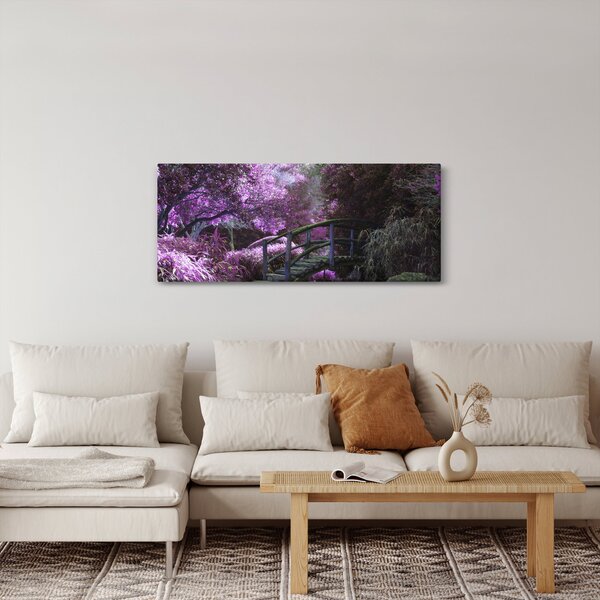 Slika - ljubičasto drveće (120x50 cm)