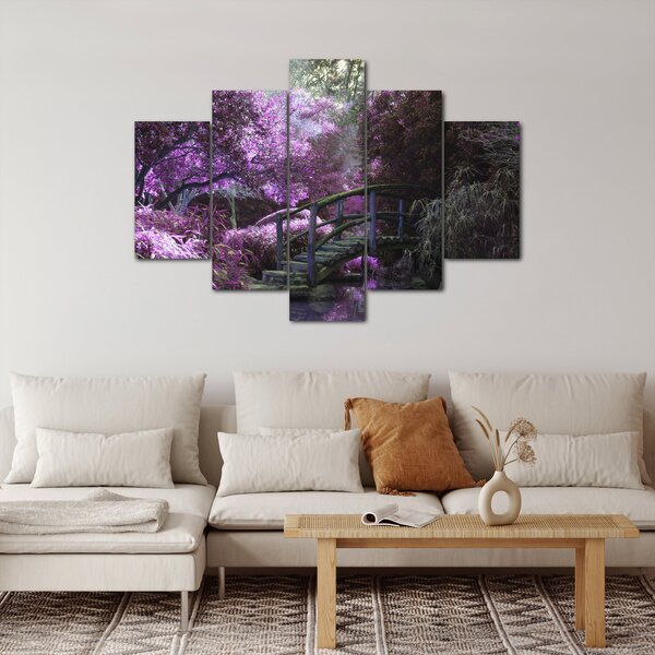 Slika - ljubičasto drveće (150x105 cm)