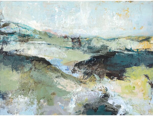 Slika s ručno oslikanim elementima 118x90 cm Green Mountain – Malerifabrikken