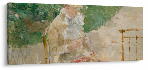 Slika - Berthe Morisot, Young Woman Knitting, reprodukcije (120x50 cm)