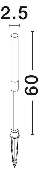 SLOT PODNA SVJETILJKA LED 4Watt 220-240Volt 195lm 3000K IP65 Included plastic NL9030907