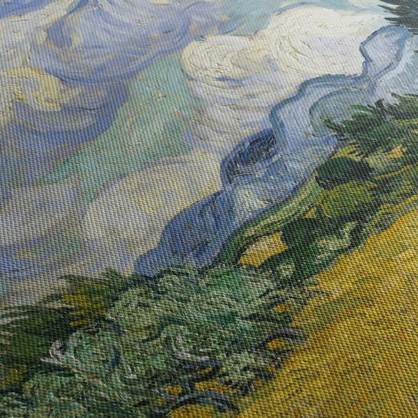 Slika - Vincent van Gogh, Wheat Field with Cypresses, reprodukcije (120x50 cm)