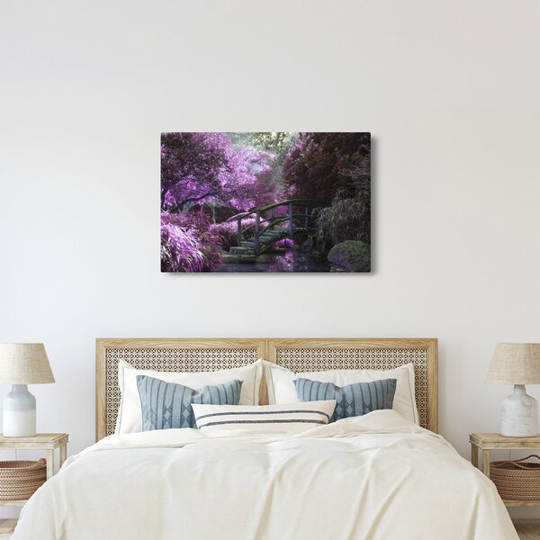 Slika - ljubičasto drveće (90x60 cm)