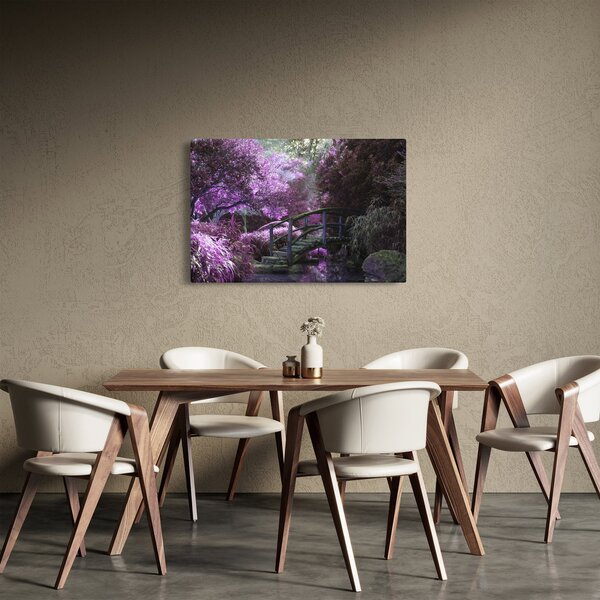 Slika - ljubičasto drveće (90x60 cm)
