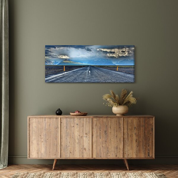 Slika ceste u oluji (120x50 cm)