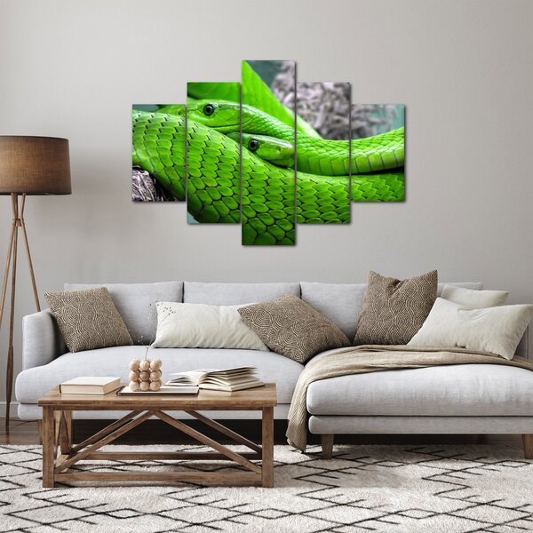 Slika zelenih zmija (150x105 cm)