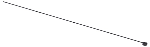 Moderni sustav tračnica za rasvjetu crni 1-fazni 400 cm s okruglim napajanjem - Magnetic