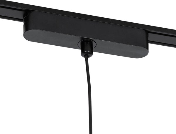 Moderna visilica crna za 1-fazni sustav tračnica uklj. LED - Magnetic Lance