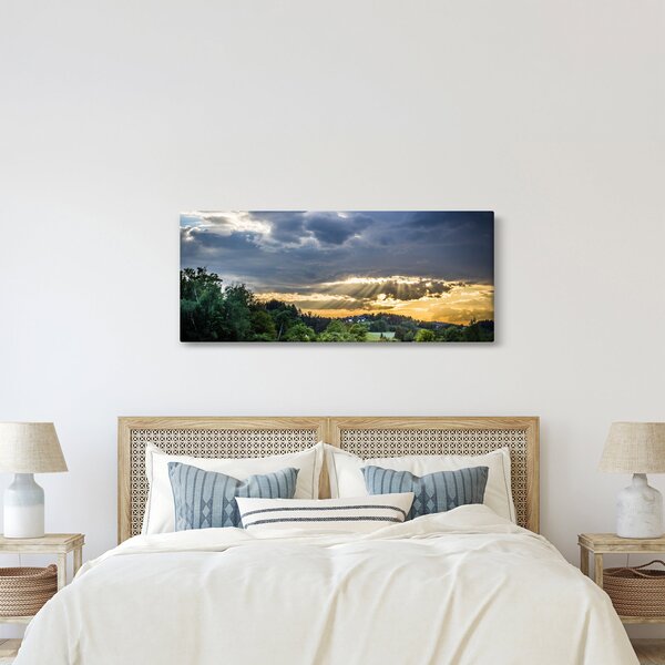 Slika krajolika sa zrakama (120x50 cm)