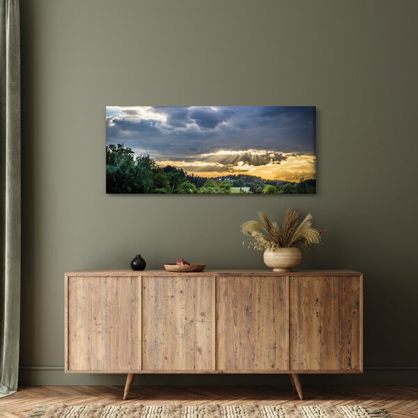Slika krajolika sa zrakama (120x50 cm)