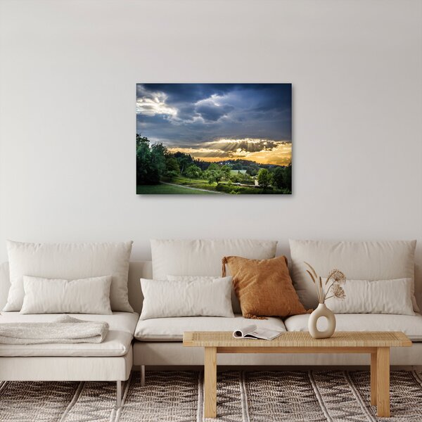 Slika krajolika sa zrakama (70x50 cm)
